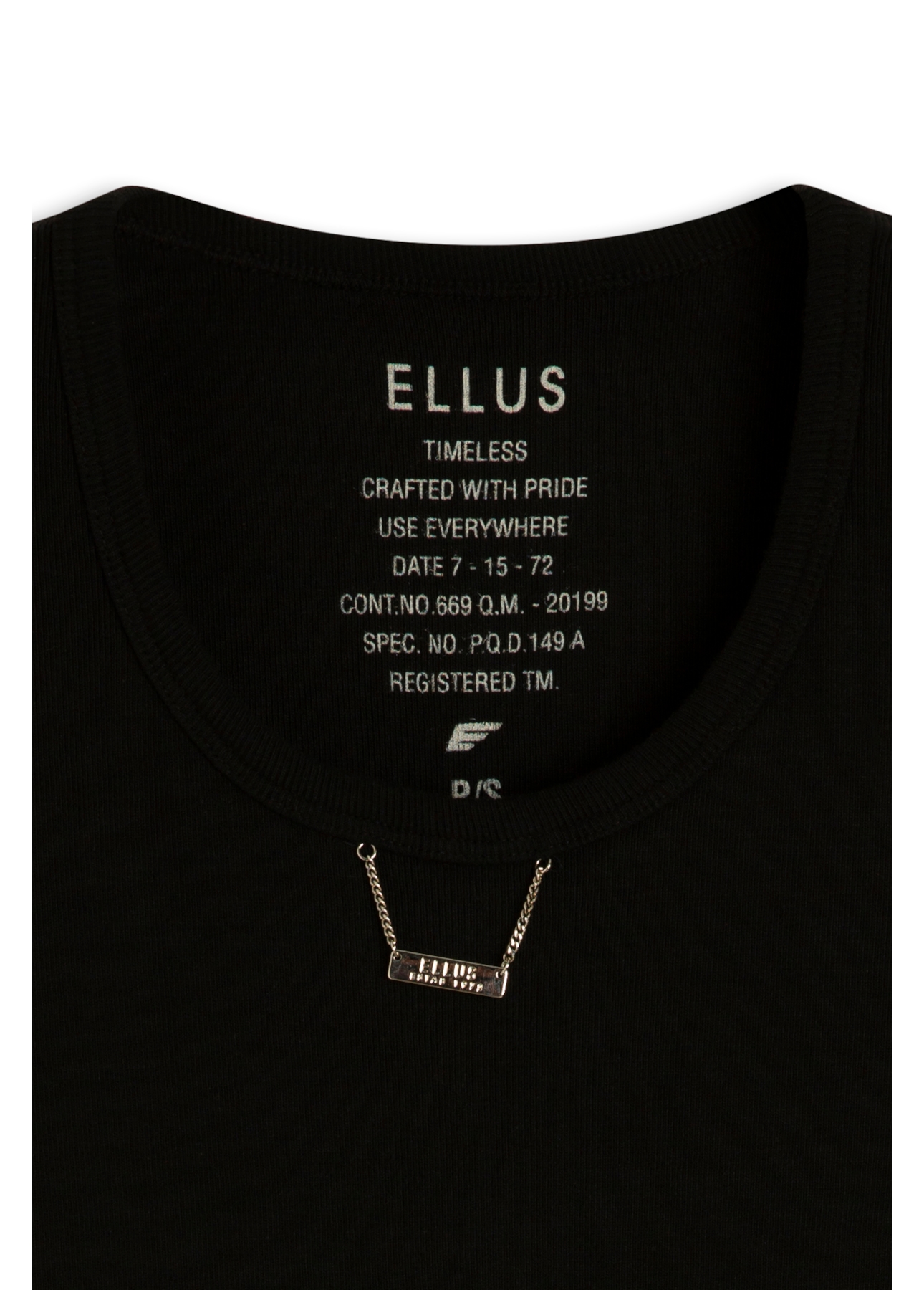 Blusa Ellus Basic Sleeveless Preto