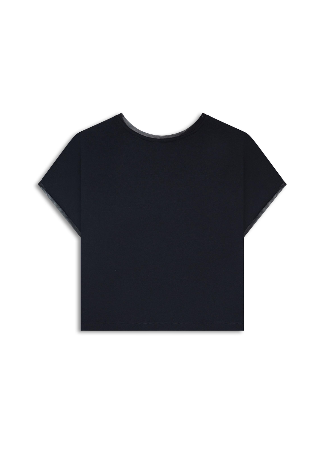 Blusa Ellus Blusa Tule Details Preto