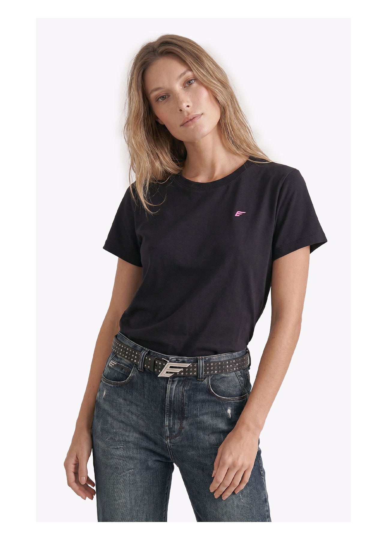 Blusa  Ellus Classic Slim Preto