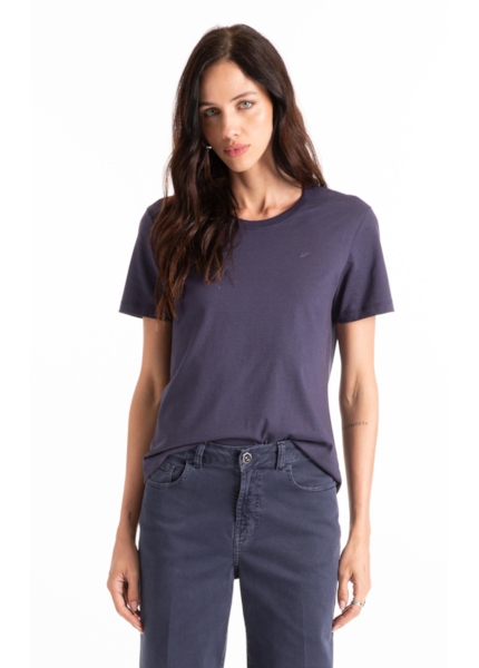 Blusa  Ellus Classic Slim Purple Blue
