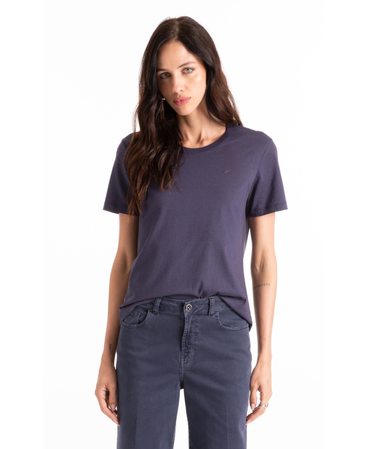 Blusa  Ellus Classic Slim Purple Blue
