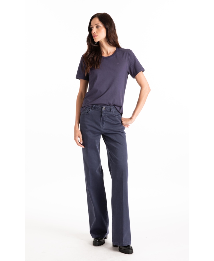 Blusa  Ellus Classic Slim Purple Blue