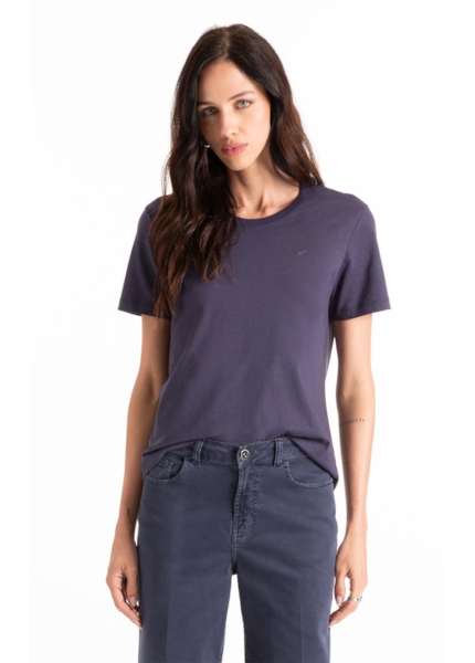 Blusa  Ellus Classic Slim Purple Blue
