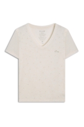 Blusa Ellus Classic Slim Strass  Cru