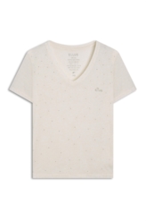Blusa Ellus Classic Slim Strass  Cru