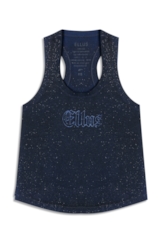 Blusa Ellus Cotton Devore Sleeveless Azul Carbono