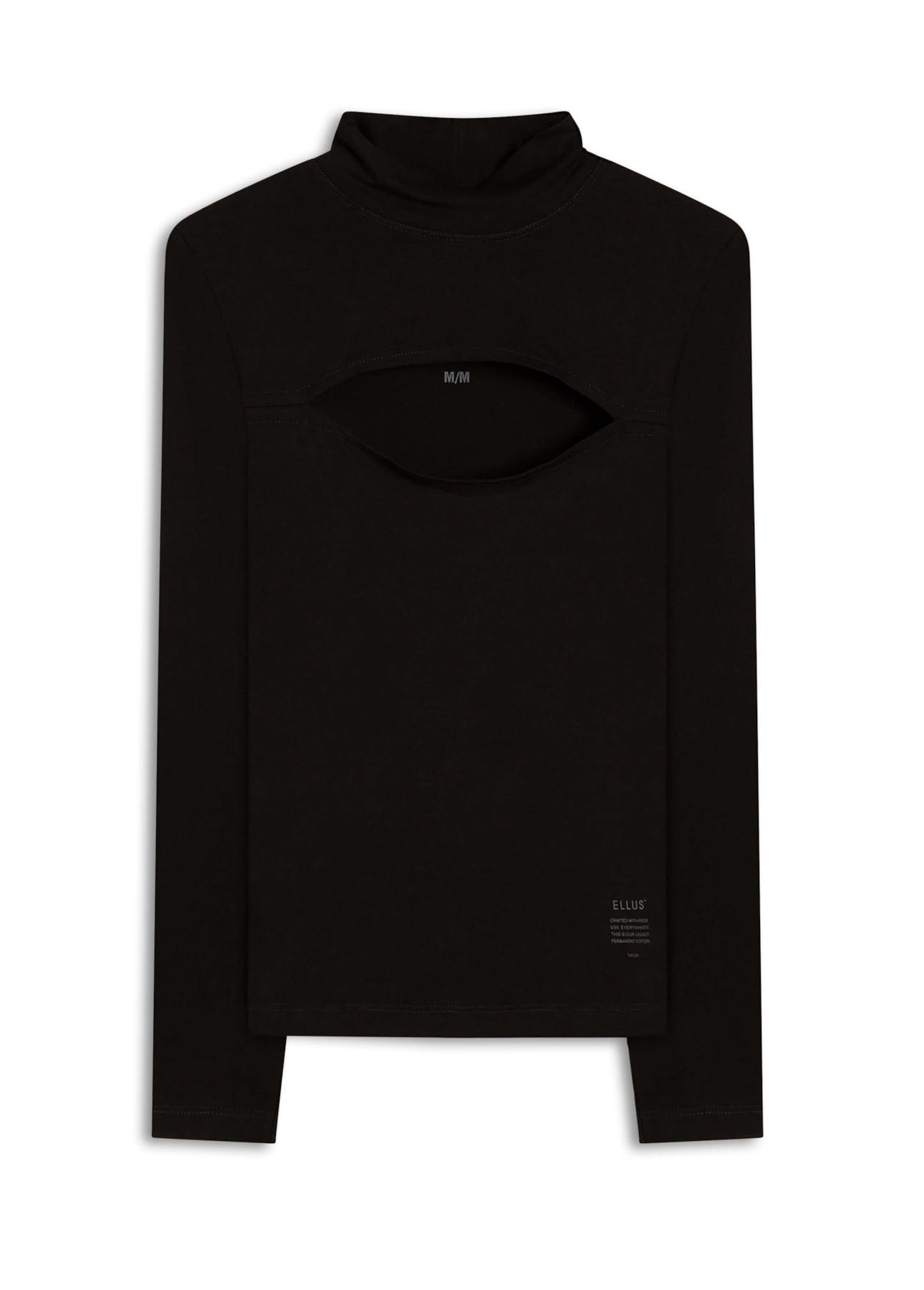 Blusa Ellus Crafted Turtleneck Preto