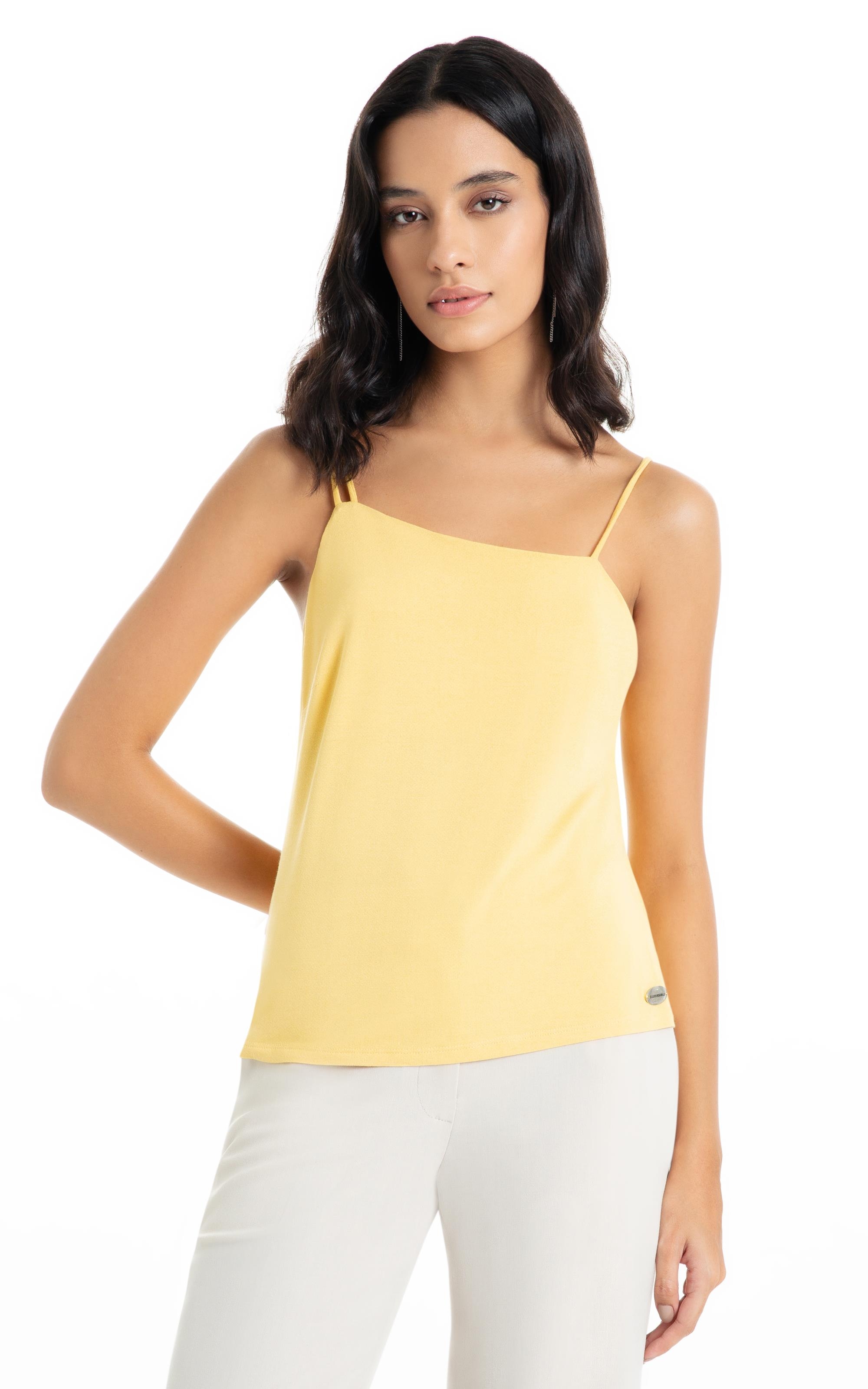 Blusa Ellus Crepe Desire Hotfix Top Verde Bandeira