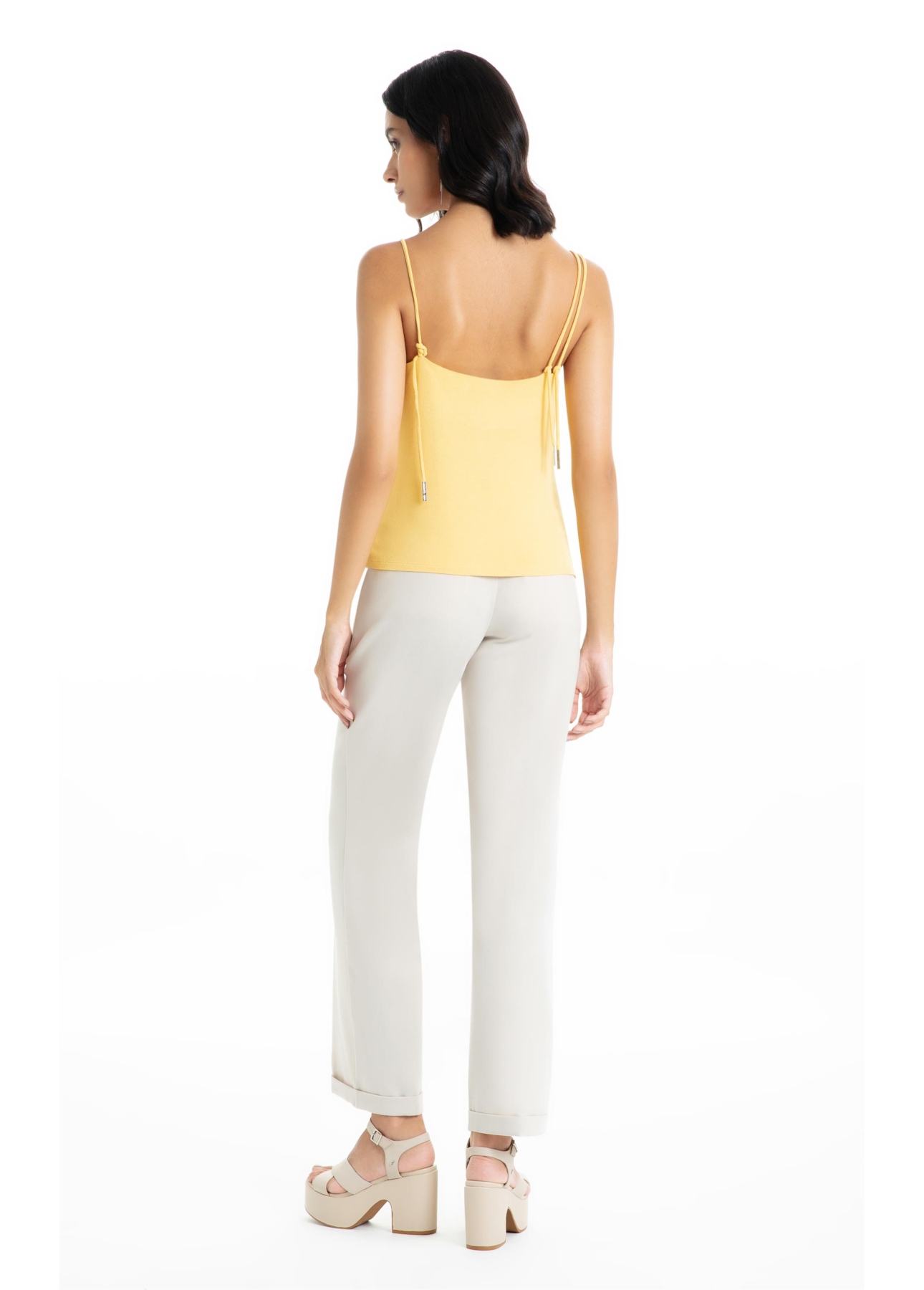 Blusa Ellus Crepe Desire Amarelo