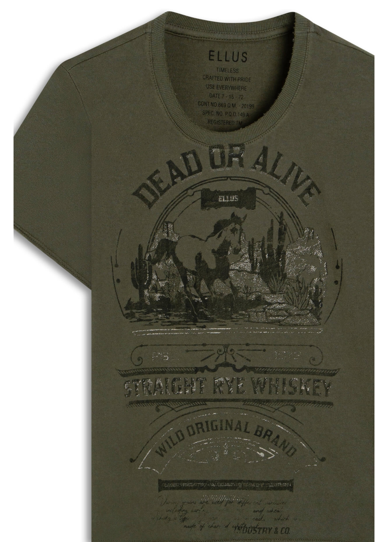 Blusa Ellus Dead Or Alive Verde Militar