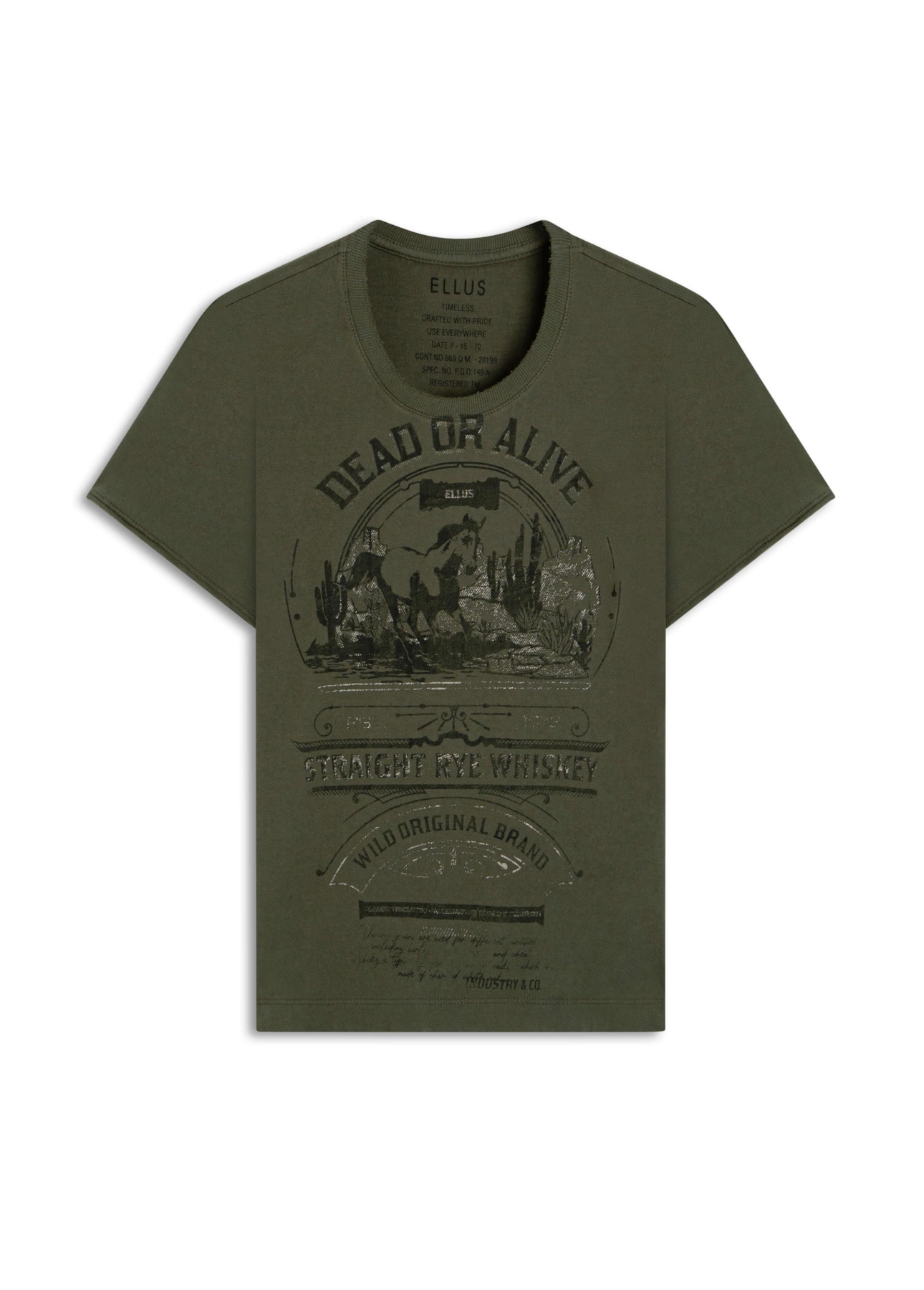 Blusa Ellus Dead Or Alive Verde Militar
