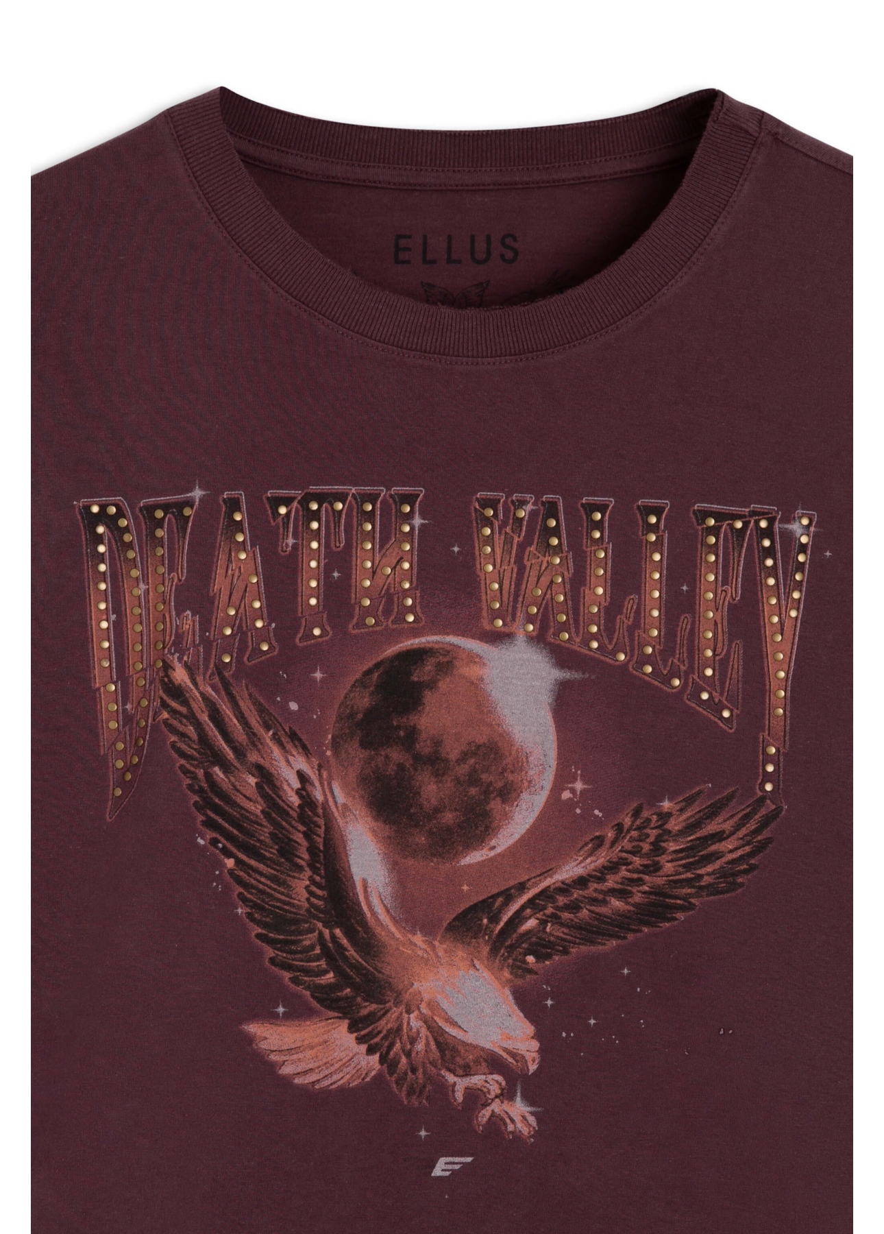 Blusa Ellus Death Valley Cropped Dark Wine