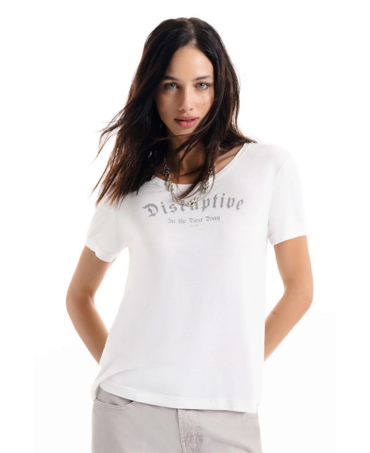 Blusa Ellus Disruptive Off White