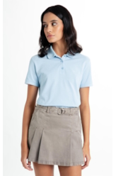 Blusa Ellus Easa Polo Piquet Azul Claro