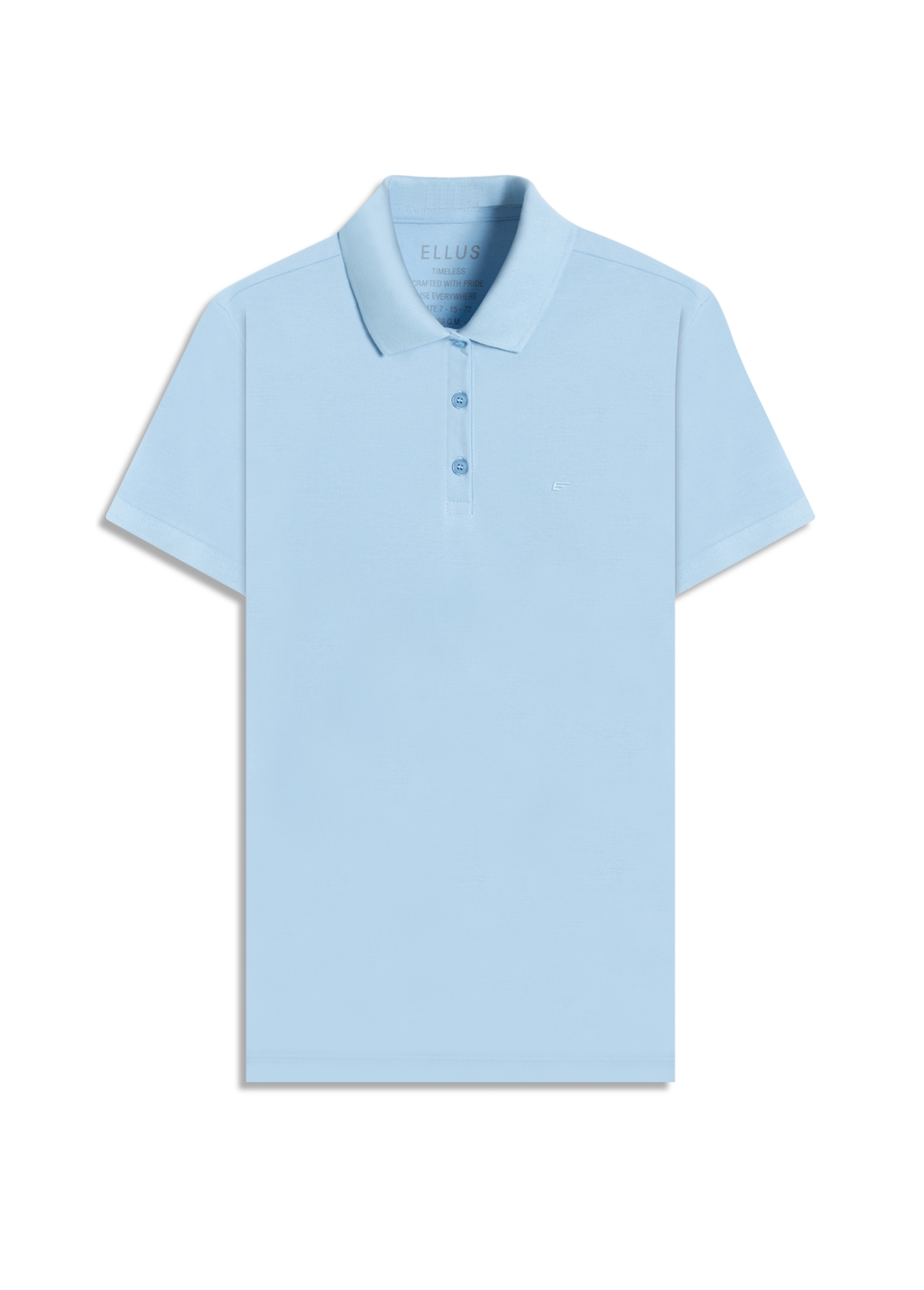 Blusa Ellus Easa Polo Piquet Azul Claro