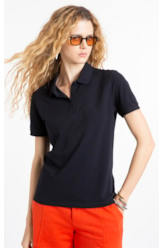 Blusa Ellus Easa Polo Piquet Preto