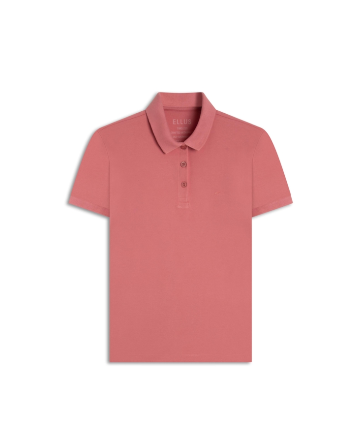 Blusa Ellus Easa Polo Piquet Rosa Gum