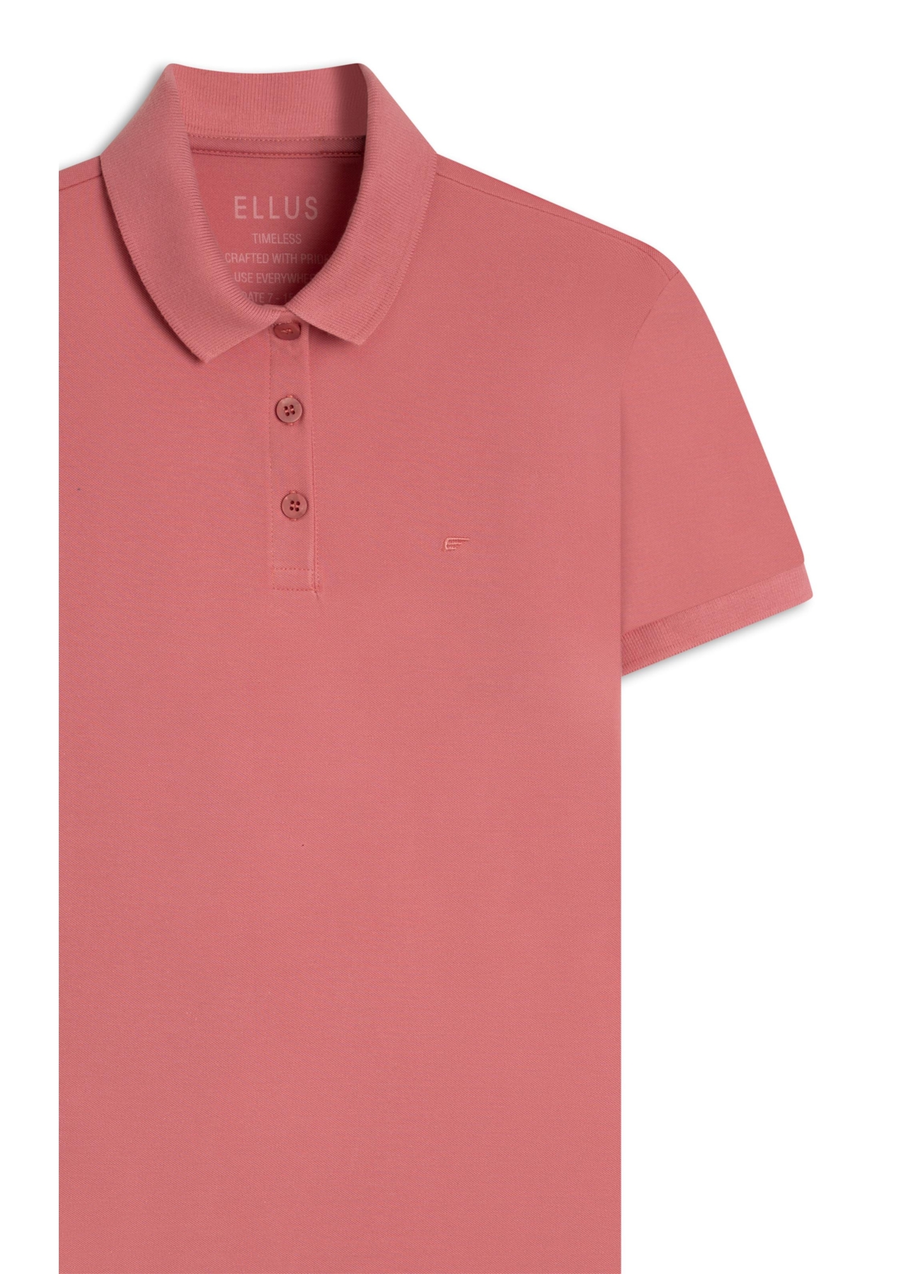Blusa Ellus Easa Polo Piquet Rosa Gum