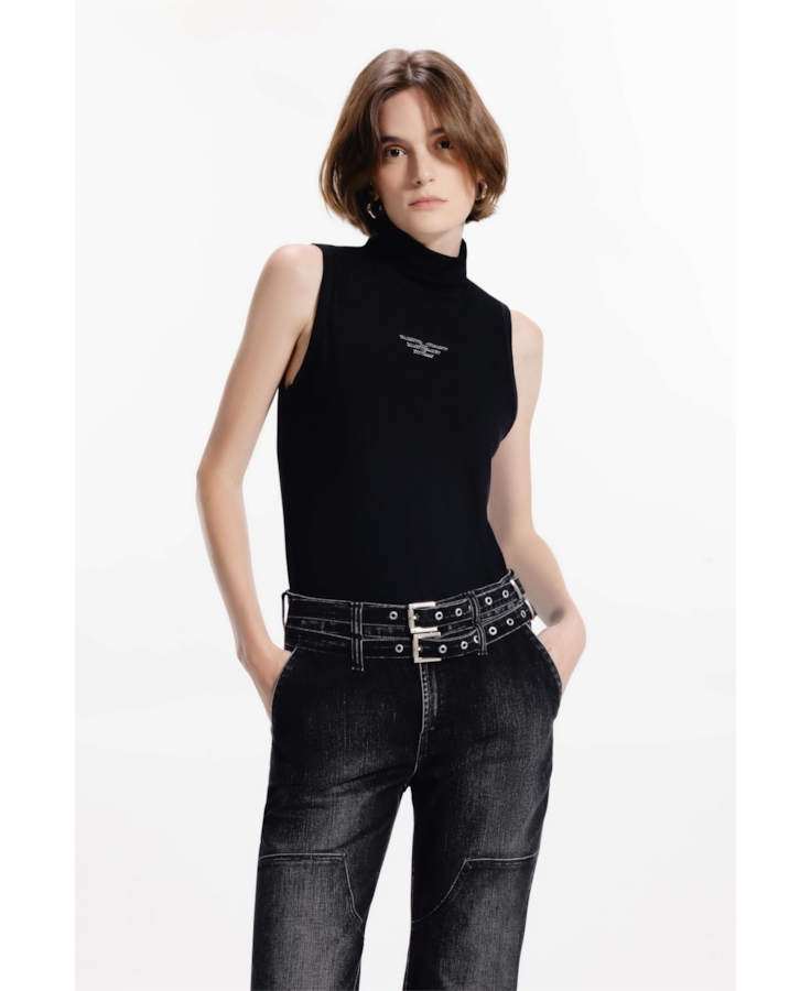 Blusa Ellus Easa Turtleneck Preto