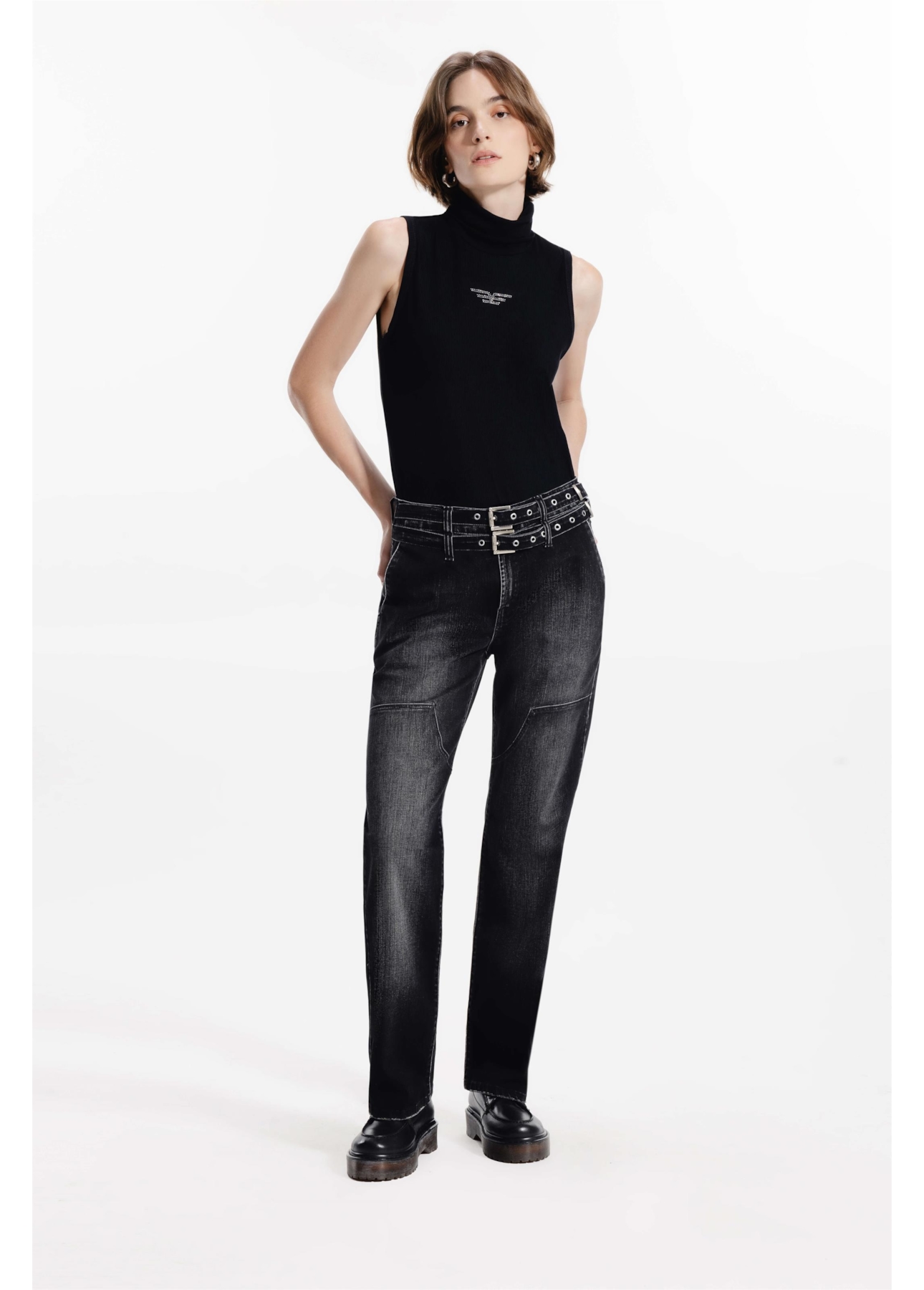 Blusa Ellus Easa Turtleneck Preto