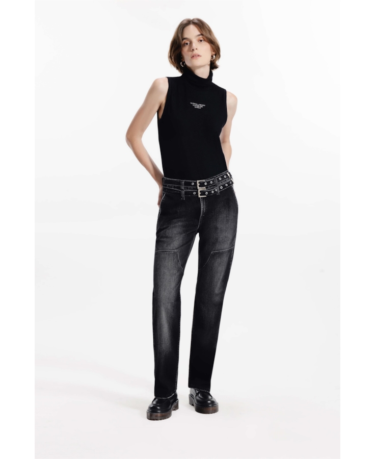 Blusa Ellus Easa Turtleneck Preto
