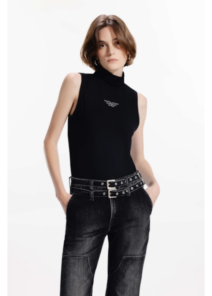 Blusa Ellus Easa Turtleneck Preto
