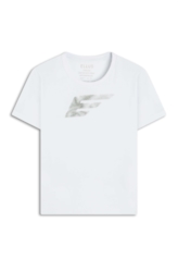 Blusa Ellus Easa Wavy Glitter Branco