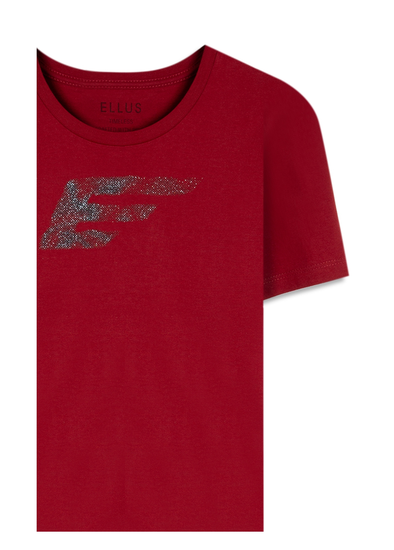 Blusa Ellus Easa Wavy Glitter Cereja
