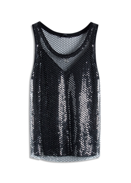 Blusa Ellus Glimmer Sleeveless Preto