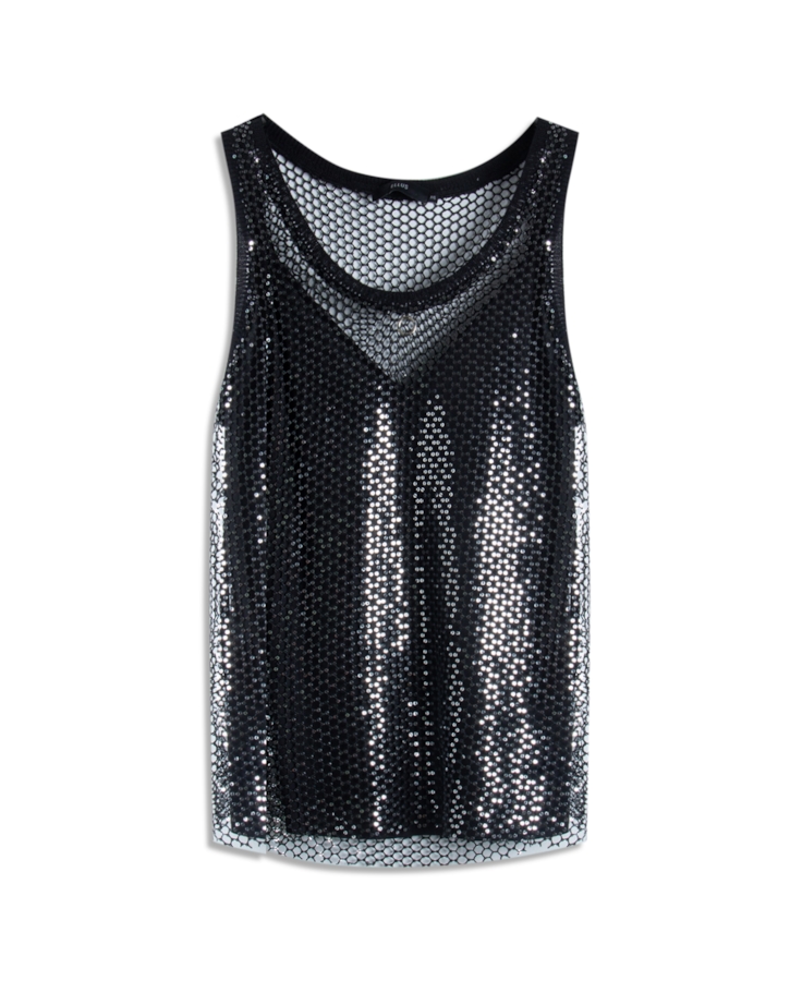 Blusa Ellus Glimmer Sleeveless Preto