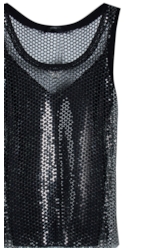 Blusa Ellus Glimmer Sleeveless Preto