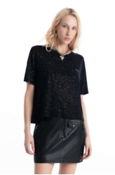 Blusa Ellus  Glitter Preto