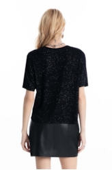 Blusa Ellus  Glitter Preto