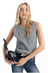 Blusa Ellus Golden Squad Cinza Medio
