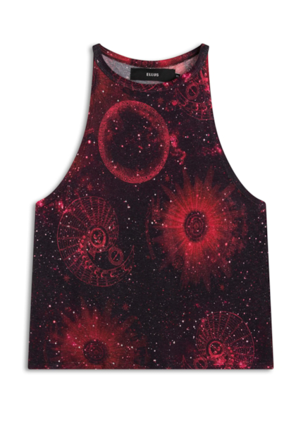 Blusa Ellus Halterneck Mystical Space Padrao 2