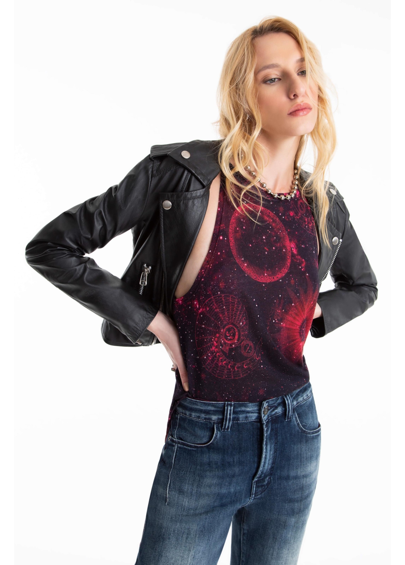 Blusa Ellus Halterneck Mystical Space Padrao 2