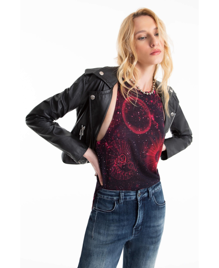 Blusa Ellus Halterneck Mystical Space Padrao 2