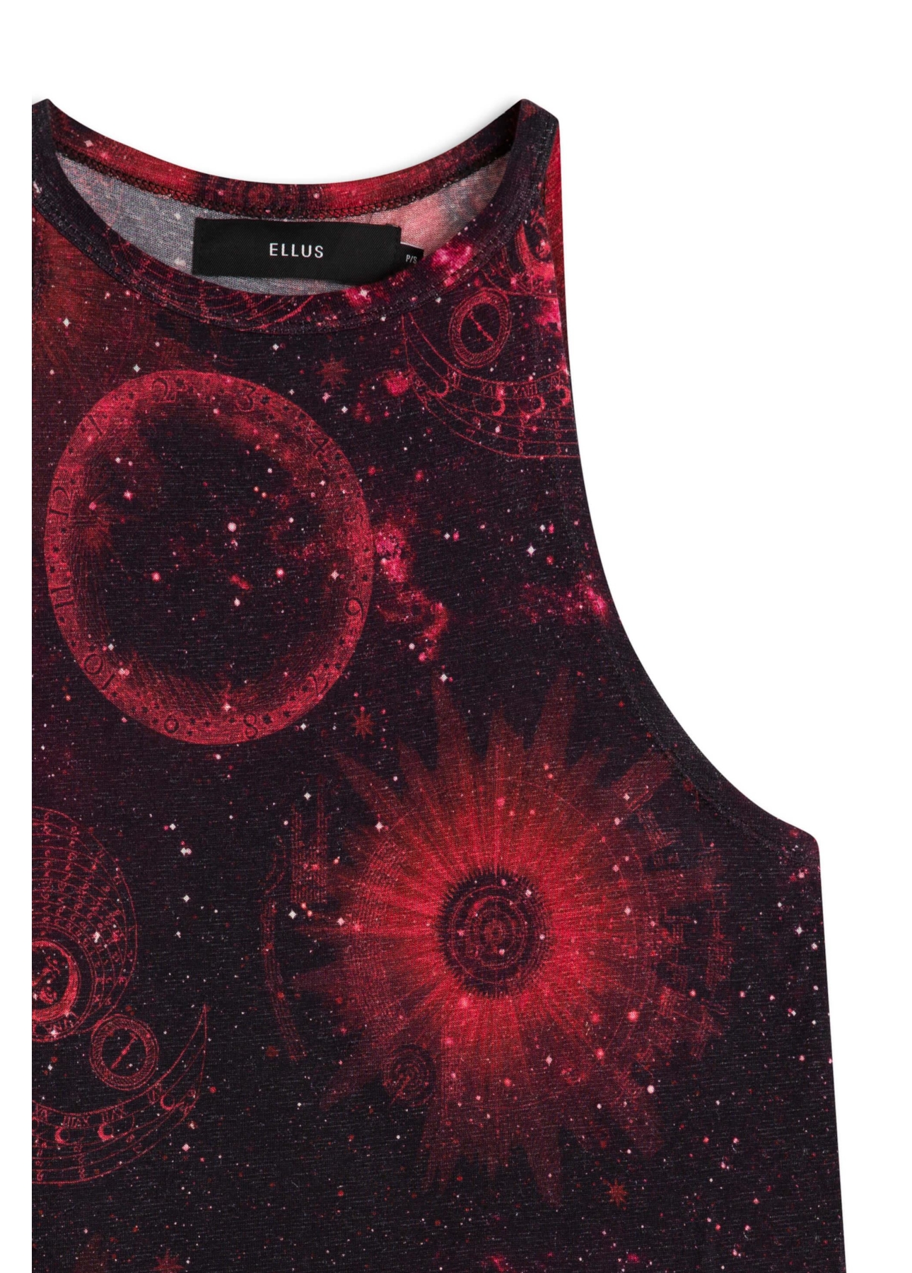Blusa Ellus Halterneck Mystical Space Padrao 2