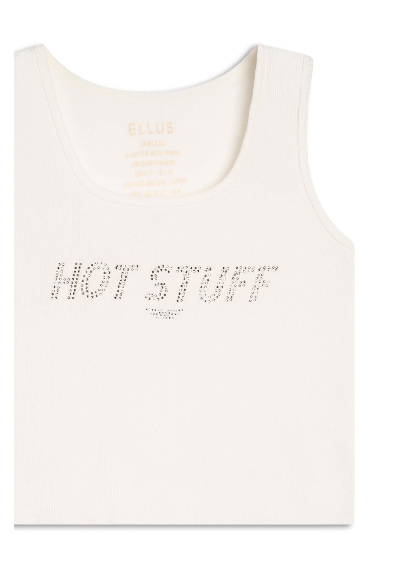 Blusa Ellus Hot Stuff Cropped Off White