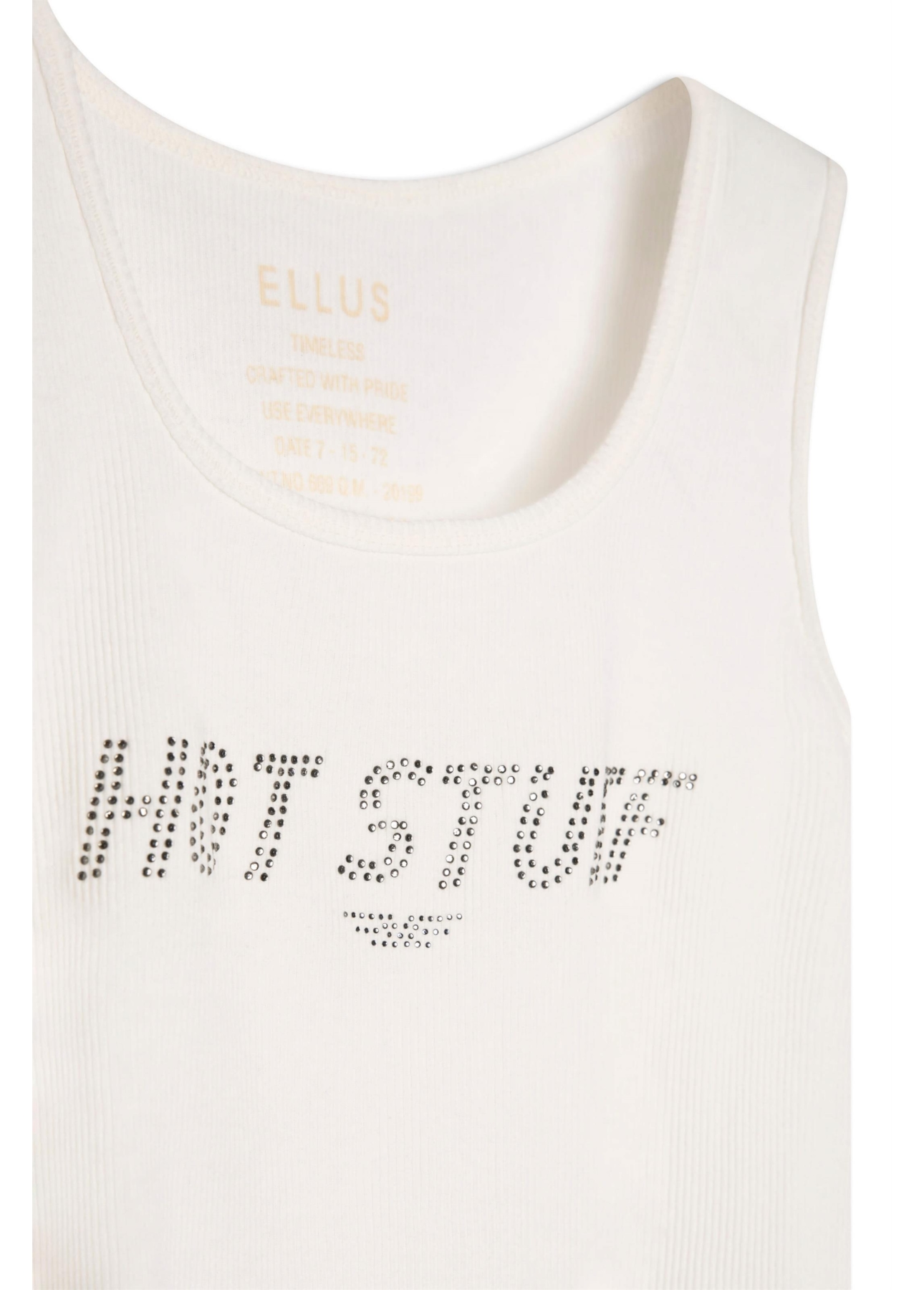 Blusa Ellus Hot Stuff Cropped Off White