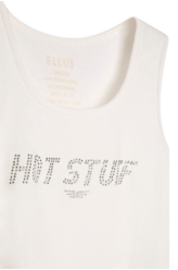 Blusa Ellus Hot Stuff Cropped Off White