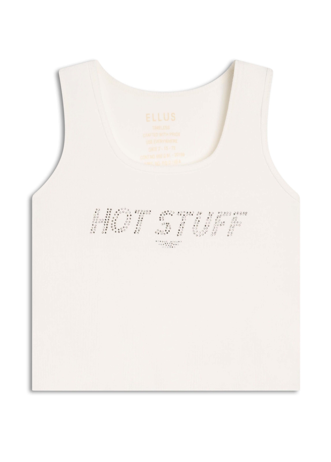 Blusa Ellus Hot Stuff Cropped Off White
