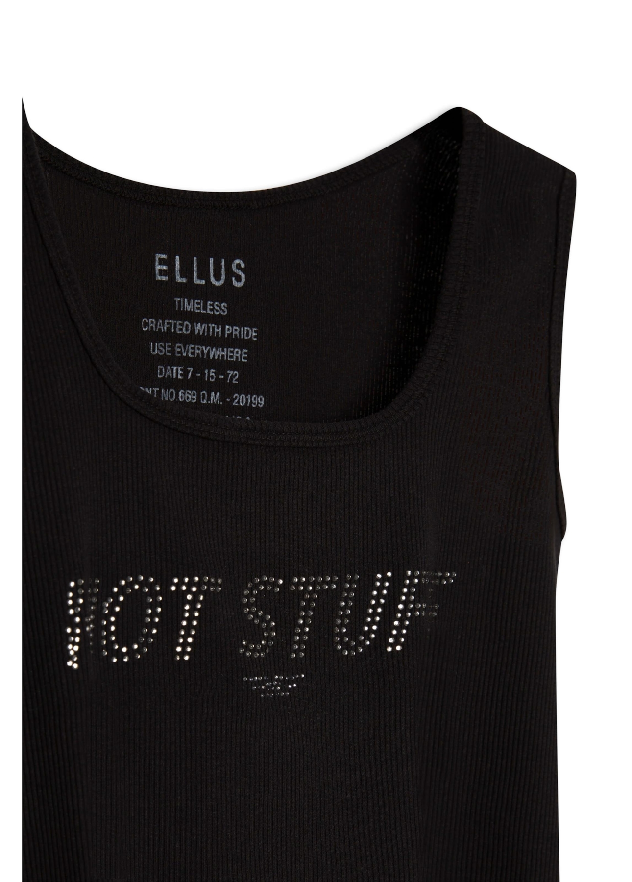 Blusa Ellus Hot Stuff Cropped Preto