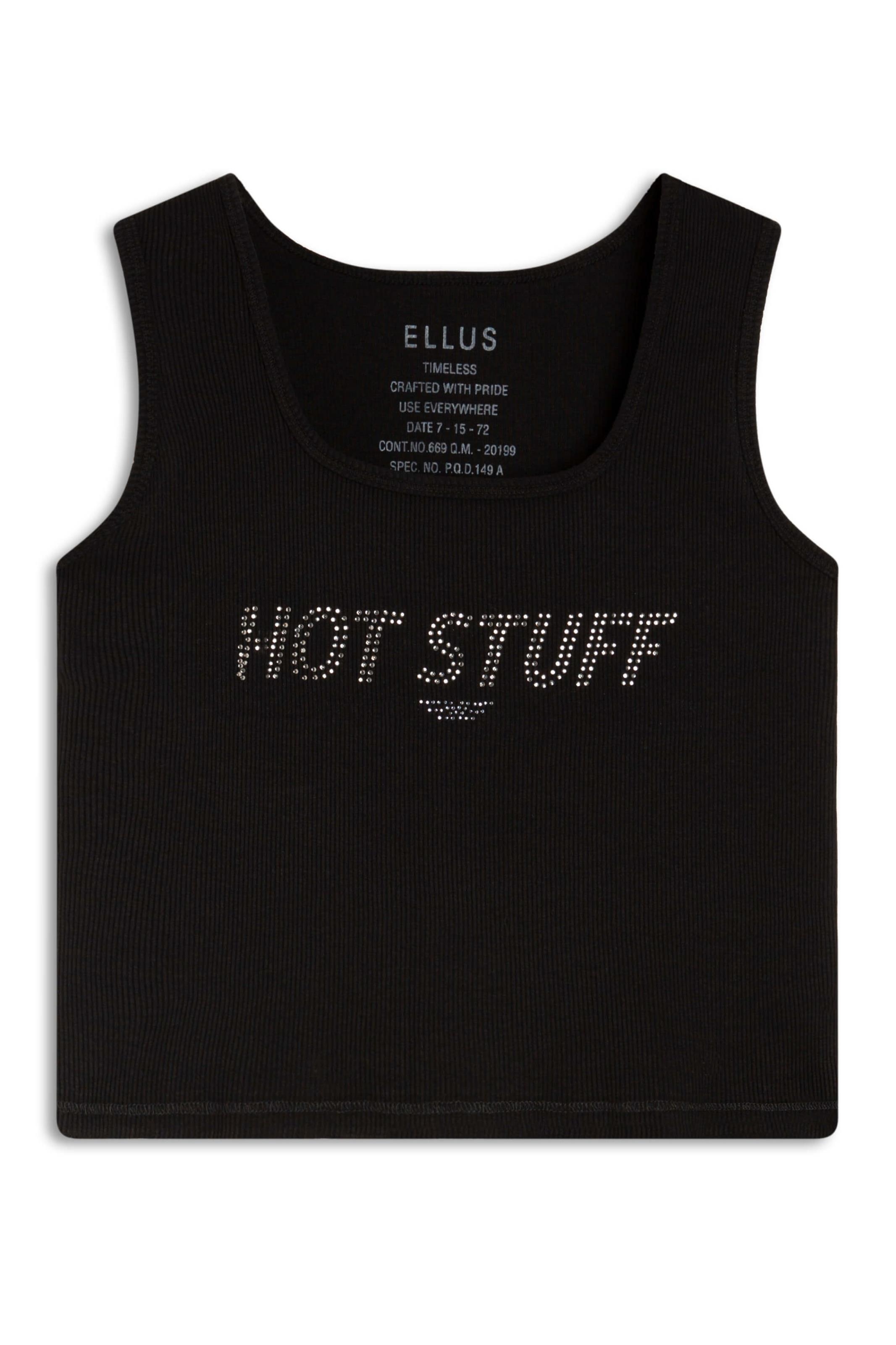 Blusa Ellus Hot Stuff Cropped Preto