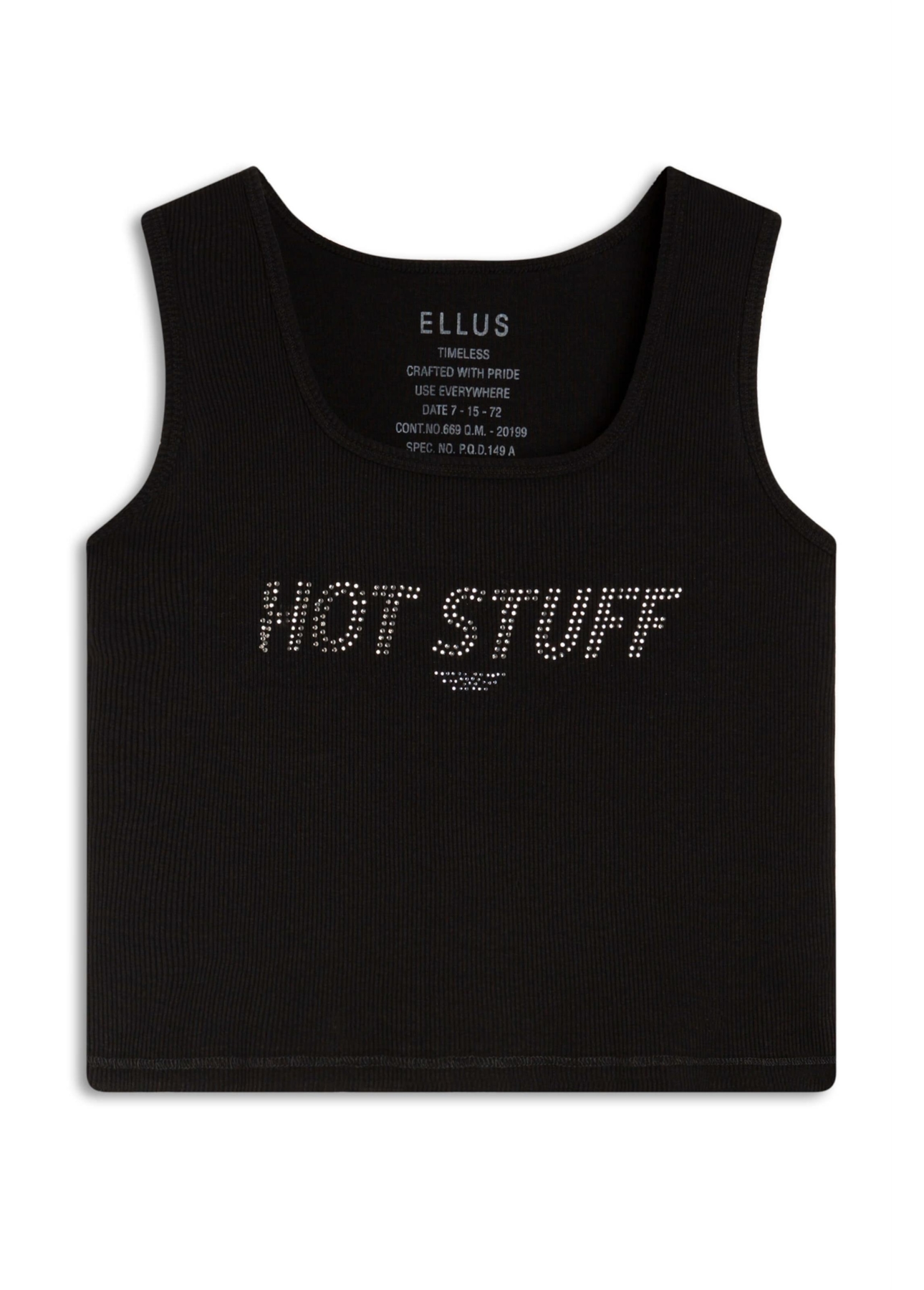 Blusa Ellus Hot Stuff Cropped Preto