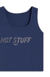 Blusa Ellus Hot Stuff Cropped Purple Blue