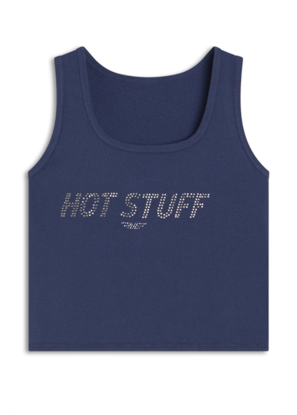 Blusa Ellus Hot Stuff Cropped Purple Blue