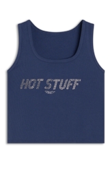 Blusa Ellus Hot Stuff Cropped Purple Blue