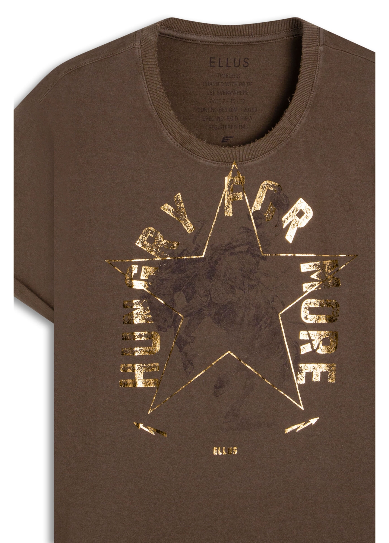 Blusa Ellus Hungry For More Dark Brown