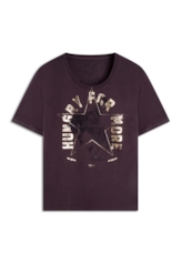Blusa Ellus Hungry For More Dark Wine